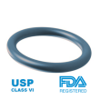 O-ring FKM 75 Bleu/Gray FDA, USP Class VI